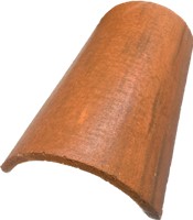 Traditional Concrete Ridge fitting, suitable for roof pitches between 15 and 50 degrees.