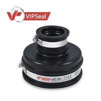 VAR Adaptor Couplings

VIPSeal® VAR adaptor couplings incorporate an extra wide tension band at one end to allow a secure connection from clay pipe to structured, twin wall or ribbed plastic pipe.

Adaptor coupling applications:

Connect pipes with a significantly different outside diameter
Connect lateral to unadopted sewers
Connect pipes to prefabricated structures: manholes, inspection chambers, septic tanks
Connect clay pipes to structured, twin wall, and ribbed plastic pipes