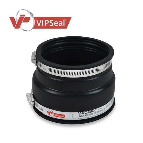 VAR Adaptor Couplings

VIPSeal&#174; VAR adaptor couplings incorporate an extra wide tension band at one end to allow a secure connection from clay pipe to structured, twin wall or ribbed plastic pipe.

Adaptor coupling applications:

Connect pipes with a significantly different outside diameter
Connect lateral to unadopted sewers
Connect pipes to prefabricated structures: manholes, inspection chambers, septic tanks
Connect clay pipes to structured, twin wall, and ribbed plastic pipes