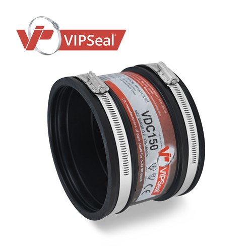 Designed to perform in situations where there is reduced resistance to heavy earth loads or unstable ground. VIPSeal&#174; drain couplings are made from the same elastomeric rubber sleeve as the standard coupling but come without the stainless steel shear band. They can join pipes in any material up to 275mm outside diameter.

Drain coupling applications:

As a coupling to join plain ended pipes
Repair damaged sections of pipes
Joining short or cut lengths of pipes
As an adaptor to join pipes of different material
As a connection for soil waste and vent applications