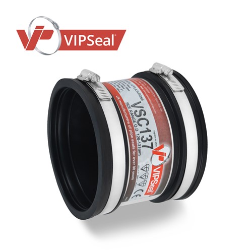 Primarily used in sewers, drains and other low and non-pressurised applications, VIPSeal&#174; standard couplings join pipes of virtually any material or diameter.

Constructed from the highest quality elastomeric rubber, the standard couplings create a leak proof seal. In addition, the couplings are bolstered by stainless steel shear bands, proving shear resistance under heavy earth loads.

All standard couplings comply with BS EN295-4, WIS 4-41-01 and the new BS EN16397 standards.

All our couplings come with same day or next day delivery.

Standard coupling applications: 

As a coupling to join plain ended pipes
Repair damaged sections of pipes
Where a post or lateral connection is required
Where the diameters of pipe differ
Joining short and cut lengths of pipe
Introducing rocker pipes to an outside structure or manhole