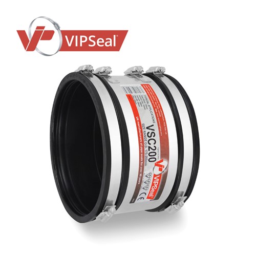 Primarily used in sewers, drains and other low and non-pressurised applications, VIPSeal&#174; standard couplings join pipes of virtually any material or diameter.

Constructed from the highest quality elastomeric rubber, the standard couplings create a leak proof seal. In addition, the couplings are bolstered by stainless steel shear bands, proving shear resistance under heavy earth loads.

All standard couplings comply with BS EN295-4, WIS 4-41-01 and the new BS EN16397 standards.

All our couplings come with same day or next day delivery.

Standard coupling applications: 

As a coupling to join plain ended pipes
Repair damaged sections of pipes
Where a post or lateral connection is required
Where the diameters of pipe differ
Joining short and cut lengths of pipe
Introducing rocker pipes to an outside structure or manhole