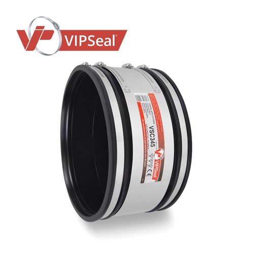 Primarily used in sewers, drains and other low and non-pressurised applications, VIPSeal&#174; standard couplings join pipes of virtually any material or diameter.

Constructed from the highest quality elastomeric rubber, the standard couplings create a leak proof seal. In addition, the couplings are bolstered by stainless steel shear bands, proving shear resistance under heavy earth loads.

All standard couplings comply with BS EN295-4, WIS 4-41-01 and the new BS EN16397 standards.

All our couplings come with same day or next day delivery.

Standard coupling applications: 

As a coupling to join plain ended pipes
Repair damaged sections of pipes
Where a post or lateral connection is required
Where the diameters of pipe differ
Joining short and cut lengths of pipe
Introducing rocker pipes to an outside structure or manhole