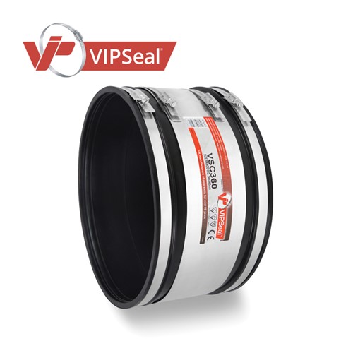 Primarily used in sewers, drains and other low and non-pressurised applications, VIPSeal&#174; standard couplings join pipes of virtually any material or diameter.

Constructed from the highest quality elastomeric rubber, the standard couplings create a leak proof seal. In addition, the couplings are bolstered by stainless steel shear bands, proving shear resistance under heavy earth loads.

All standard couplings comply with BS EN295-4, WIS 4-41-01 and the new BS EN16397 standards.

All our couplings come with same day or next day delivery.

Standard coupling applications: 

As a coupling to join plain ended pipes
Repair damaged sections of pipes
Where a post or lateral connection is required
Where the diameters of pipe differ
Joining short and cut lengths of pipe
Introducing rocker pipes to an outside structure or manhole