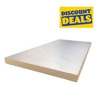 PIR Board 2400x1200x100mm - Our PIR (polyisocyanurate) is typically produced as a foam and has a foil face either side. PIR is the most efficient rigid insulation used in construction today. PIR can be specified for a variety of applications such as pitched roofs, flat roofs, solid masonry walls, floors, timber framed & steel framed systems.