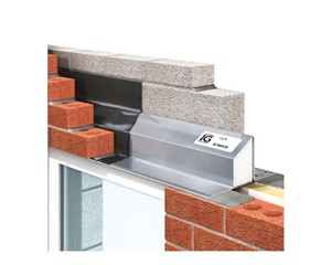 IG L1S150 standard steel lintels used typically in cavity walls with a 150mm-165mm cavity and 100mm brick/blockwork on the inner and outer leafs.