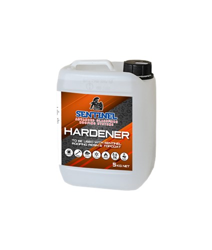 Catalyst or Hardener - you need to add at a rate of between 1 and 4% by weight depending on the weather conditions.