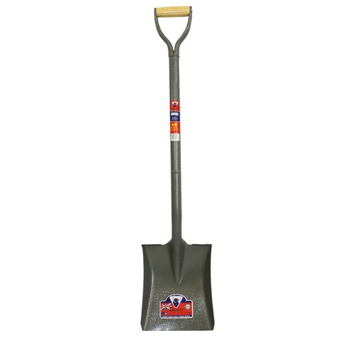 High quality and hard wearing, general purpose builder’s shovel.
These shovels feature a square blade ideal for moving and digging soil, sand and other soft aggregates.
For added piece of mind they meet European safty stadards, bearing the CE mark.
They are also currently under going a rigorous stress testing programme to ensure they meet are exacting standards for strength and durability