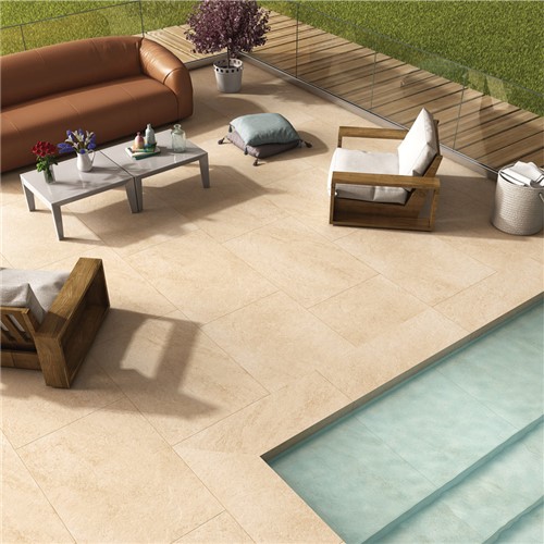 Porcelana HS Beige Porcelain Paving is a high-quality porcelain paving slab,
They are extremely hard-wearing and have the appearance of real natural beige stone
The product is designed to look just like a natural stone with varying cream tones and a surface that mimics a naturally texture.
It is Classic, chic and perfect to bring style to any outdoor space.
They are made from porcelain that is fired at high temperatures to create a hard, anti-slip, dense material that can withstand heavy foot traffic and exposure to the elements