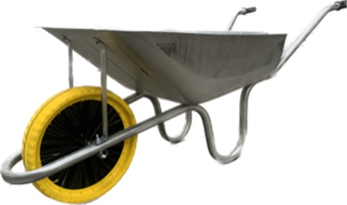 Ready assembled 85Ltr Wheel Barrow with puncture proof tyres