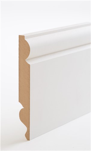 Our range of white primed MDF Skirtings and  Architraves are fast becoming  the more popular go to product rather than the traditional timber skirting and architrave. Due to its straight and non split properties it is ideal  for new refurbishment projects.  All our MDF mouldings are made out of moisture resistant MDF and are supplied Pre-primed.