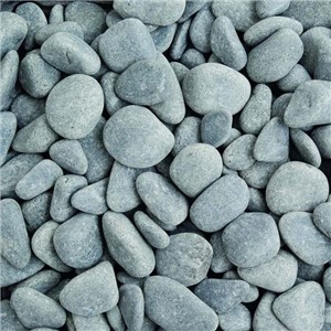 Ebony Pebbles are rounded natural pebbles, which are grey when dry and darken to a deep jet-back colour when wet. 
Ebony Pebbles are ideal for use in rockeries and borders.
Being fish friendly product, Ebony Pebbles are perfect for water features and ponds.