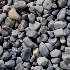 Ice Blue Pebbles are a premium washed marble with blue and grey tones.
These chippings are 40-60mm in size and are supplied washed.
Ice Blues Pebbles are ideal for rockeries, flowerbeds, and borders.