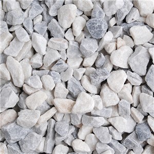 Polar Ice is a stunning mix of light and darker/grey and white chippings. Ideal for driveways, rockeries and borders. This  product is supplied washed.