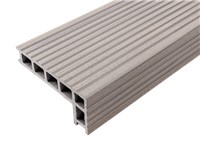 Products made from TherraWood are a unique blend of PVC, wood fibre and other proprietary components. The decking is an elegant, cost-effective, durable and safe alternative to wood, for both residential and commercial areas.

Features & Benefits
TherraWood Composite Deck Trim provides for a decorative professional finish to the edge of the decking or steps.
TherraWood is ideal for the value conscious consumer who also wants a luxurious product with timeless appeal.
Achieves one of the highest ratings on non slip decking.
TherraWood composite products will not splinter, rot or suffer structural damage from insects or weather conditions
