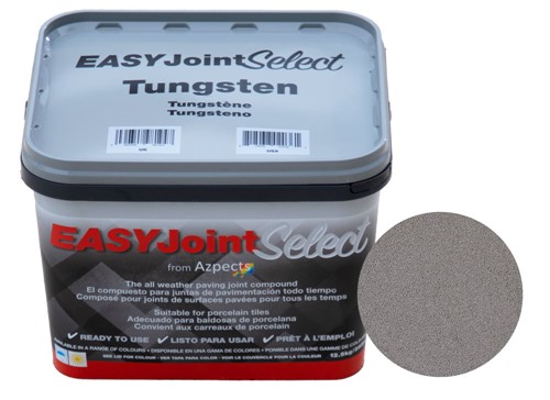 Azpects EASY Joint Select, in Tungsten, is a muted grey colour, perfect for paving that are in shades of grey. The Select is an exceptional, self-curing jointing material that is the most versatile jointing option as it works with a wide range of paving materials. If you want to side-step any troublesome machinery or overcomplicated methods then the EASY Joint Select is a much smoother and more straightforward option for applying permanent jointing. No matter what your paving is made of, EASY Joint will be a suitable fit because it can be applied on natural stone, porcelain, concrete, slate, clay, terracotta and granite. With such a wide variety where the Select is applicable, you are sure to be covered with whatever paving you choose to go with