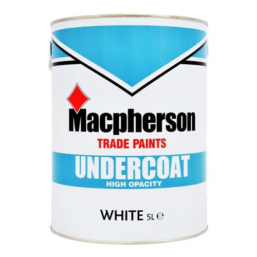 Macpherson Undercoat is a high VOC content finish. It is an oil based product that is suitable for interior and exterior use. It is touch dry in 3-5 hours and recoatable after 16-24 hours.