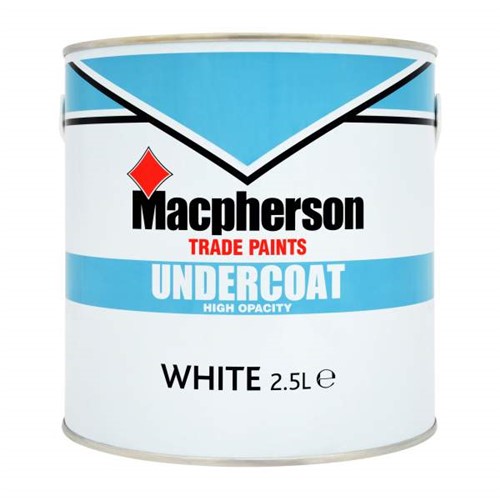 Macpherson Undercoat is a high VOC content finish. It is an oil based product that is suitable for interior and exterior use. It is touch dry in 3-5 hours and recoatable after 16-24 hours.