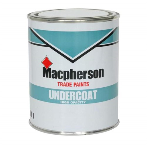 Macpherson Undercoat is a high VOC content finish. It is an oil based product that is suitable for interior and exterior use. It is touch dry in 3-5 hours and recoatable after 16-24 hours.