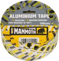 Heat and Light reflective Aluminium Foil Tape, heat resistant to 180°C, Flame Retardant to Class O. Excellent moisture resistance, ideal for use as a vapour barrier between foil faced insulation panels in roof and wall applications, duct sealing on all types of air conditioning and ventilation and protecting wires and pipes from heat.