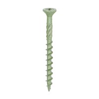 An economic but highly effective softwood decking screw. Plated to withstand up to 500 hours in a salt spray cabinet and designed to give a rapid installation and a secure fixing.

• Ribs under head for improved countersinking
• Helix shank for removing debris and to improve clamping
• 25° sharp point and single lead for a fast start and improved thread acceptance
