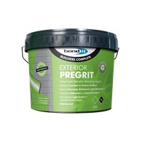 Bond It Exterior Pregrit is a one part, ready-to-use, external render bonding agent with added aggregate to provide a key to masonry substrates. Suitable for application by brush or roller, Bond It Exterior Pregrit improves adhesion to smooth surfaces and reduces suction on porous substrates.

Bond It Exterior Pre grit is designed specifically for exterior use.