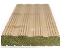 This 4800mm Softwood Reversible Decking Board is manufactured from high-quality European redwoods and is complete with a thick 32mm profile, creating a much stronger finish than many economy deck boards. Milled to a classic deck board profile and preservation-treated to ensure improved longevity, this quality deck board will help to create a consistent, quality finish to your decking system. Plus, these deck boards are reversible, making this a 2-in-1 designed board and providing you with 2 styles to choose from.