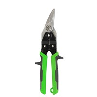 The Rikä 8 Inch Right Cut Aviation Tin Snips are a professional grade tool engineered for precision and durability in metalworking. Manufactured from high quality Chrome Vanadium (CR-V) steel, these snips are built to maintain a sharp cutting edge through rigorous daily use on the job site. The tool utilises a sophisticated double lever design and a compact pivot mechanism, which significantly increases cutting power while reducing the physical effort required from the user. Designed specifically to facilitate smooth right hand curves and straight cuts, these snips are an essential component for sheet metal workers, roofers and general contractors.