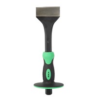 The Rikä 11" Guarded Electricians Bolster is a professional-grade striking tool specifically designed for the safe and efficient chasing of channels in masonry. Combining an extended reach with an integrated safety guard, this tool is ideal for electricians and contractors who need to create precise apertures for conduit and switch boxes. The tool is forged from high-quality chrome vanadium (Cr-V) steel, ensuring it can withstand heavy, repetitive impact while maintaining a sharp, dependable cutting edge. With its focus on user protection and durability, it is an essential addition to any professional toolkit for both renovation and new-build projects.