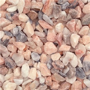 Bulk Bag Flamingo Chippings - Angular chippings which have a beautiful mix of pastel pinks, white, greys and blues which when wet are more colourful.