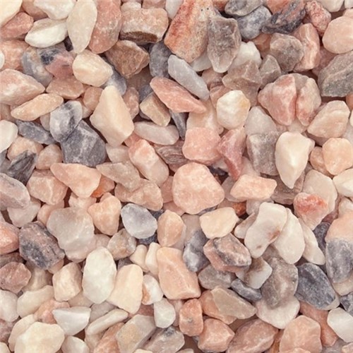 Mini Bag Flamingo Chippings - Angular chippings which have a beautiful mix of pastel pinks, white, greys and blues which when wet are more colourful. Comes in a 25kg poly bag.
PLEASE NOTE a pallet charge will be included  when ordering maxi or mini bags, however this is fully refundable once the pallet is returned back to depot along with the a copy of the receipt.