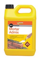 Mortar Admix 25ltr is an air entraining plasticiser that replaces lime in the mix to provide an easy to work “butter like” consistency to the mortar and to prevent shrinkage, cracking and crazing during the setting process. For use in brick laying and plastering mortars. Provides a degree of frost resistance and long term resistance to freeze-thaw cycles when set.