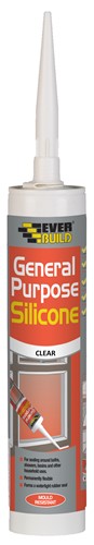 General Purpose Silicone is a mid modulus silicone sealant that adheres to most smooth and non-porous materials. It contains an anti-fungal compound to prevent mould growth in areas of high humidity and forms a permanently flexible rubber seal.