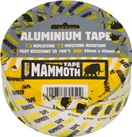Heat and Light reflective Aluminium Foil Tape, heat resistant to 180°C, Flame Retardant to Class O. Excellent moisture resistance, ideal for use as a vapour barrier between foil faced insulation panels in roof and wall applications, duct sealing on all types of air conditioning and ventilation and protecting wires and pipes from heat.