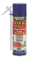 Fix & Fill Expanding Foam is a quick-setting polyurethane-based foam which expands greatly on application and yields up to 150% its original volume.