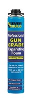 Gun Grade Expanding Foam is a quick setting polyurethane-based foam which expands greatly on application and yields up to 50 times original can contents. It fills irregular gaps, fixes framework, insulates and sound deadens. Gun Grade Expanding Foam is designed for professional use in conjunction with Gun Foam Applicators.