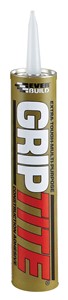 Everbuild Griptite is the new extra-tough high grab construction adhesive that combines great performance with ‘easyflow’ gunability. Guaranteed to take the trade by storm, this high bond strength, solvent based adhesive adheres to most common substrates and can be used on direct bond or double stick applications.