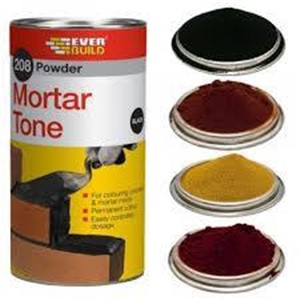 Black 1kg - 208 Powder Mortar Tone is formulated from high quality oxide pigments for permanently colouring all types of mortars, rendering, concrete and pointing. The pigments disperse easily into the mix to give a uniform shade for each mix batch; dose can be adjusted to provide a wider variety of colour depths.