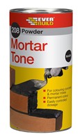 Red 1kg - 208 Powder Mortar Tone is formulated from high quality oxide pigments for permanently colouring all types of mortars, rendering, concrete and pointing. The pigments disperse easily into the mix to give a uniform shade for each mix batch; dose can be adjusted to provide a wider variety of colour depths.