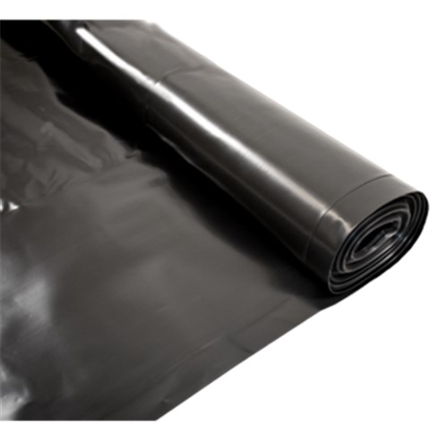 Our 300mu Black (1200gauge) Damp proof membrance comes in a 4mtr x 25mtr roll.