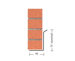 L10-1500mm used to support the outer leaf of cavity wall construction. The L10 can be supplied with no top bend. Lintels may be propped to facilitate speed of construction.