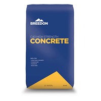 A strong, hard wearing blend of cement, sand and 10mm coarse aggregate. Breedon High Strength Concrete (40N) is suitable for small concrete jobs such as concrete bases, drives, paths, footings and foundations and structural applications. Available in large weatherproof and tear resistant plastic packaging.