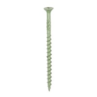 An economic but highly effective softwood decking screw. Plated to withstand up to 500 hours in a salt spray cabinet and designed to give a rapid installation and a secure fixing.

• Ribs under head for improved countersinking
• Helix shank for removing debris and to improve clamping
• 25° sharp point and single lead for a fast start and improved thread acceptance