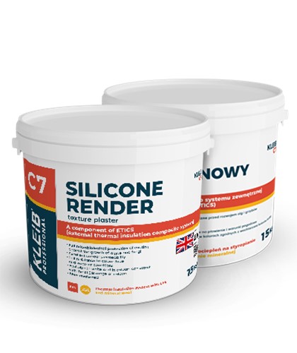 KLEIB C7 is an element of the external thermal insulation composite system with rendering (ETICS) marketed under the trade name KLEIB as well as an element of the set of products used in the KLEIB W external wall thermal insulation system for buildings

Intended for protective and decorative rendering coats in the KLEIB and KLEIB W external thermal insulation system with rendering coats. It can be used on any mineral and acrylic substrate which is adequately even and sound.