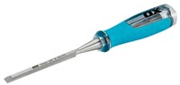 The OX-P370112 OX Pro Heavy Duty Wood Chisel 10mm is a robust and reliable hand tool for precision woodworking. Manufactured from hardened and tempered high-quality steel, it delivers long-lasting durability and excellent edge retention. The ergonomic soft-grip handle provides comfort and control, while the steel strike cap withstands repeated hammer blows. Perfect for detailed carpentry, joinery, and woodworking applications requiring fine, accurate cuts.