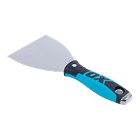 The OX-P013210 OX Pro Joint Knife 102mm is a durable and professional-grade tool designed for applying joint compound, filler, and smoothing surfaces. Its flexible stainless steel blade provides precise and clean application, while the 102mm width makes it perfect for filling larger areas and finishing work. The ergonomic DURAGRIP handle ensures comfort, control, and reduces hand fatigue during prolonged use. Ideal for plasterers, decorators, and builders who need a reliable and long-lasting joint knife for everyday tasks.