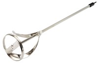 The OX-P120312 OX Pro Mixing Paddle 120 x 600mm is a robust and efficient tool designed for mixing larger volumes of plaster, mortar, adhesives, and paints. Featuring a 120mm diameter paddle with a 600mm shaft, it delivers fast and consistent blending for smooth, lump-free mixes. Constructed from heavy-duty steel with a durable finish, this paddle is built for professional site use and is compatible with most standard mixing drills.