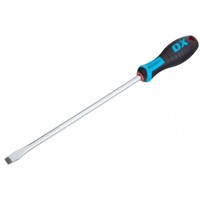The OX-P362225 OX Pro Slotted Flared Screwdriver 250 x 10mm is a heavy-duty screwdriver designed for maximum torque and durability. Its hardened chrome vanadium steel blade provides long-lasting strength, while the precision-machined flared tip ensures a secure fit in slotted screws. The ergonomic soft-grip handle offers superior comfort and grip, even under heavy load. At 250mm in length, this driver is ideal for larger screws and applications requiring extra leverage.