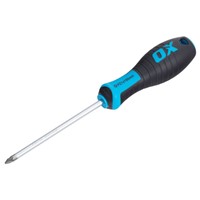 The OX-P362710 OX Pro Pozi Screwdriver PZ1 x 100mm is engineered for professional use, delivering strength and precision on site. Built with a hardened chrome vanadium steel blade, it offers excellent durability and long-lasting performance. The precision-machined PZ1 tip ensures a secure fit in Pozi head screws, reducing cam-out and improving torque transfer. Fitted with an ergonomic soft-grip handle, it provides comfort and control for reliable everyday use.