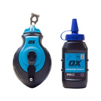The OX Pro Aluminium Kevlar Chalk Line Reel is engineered for strength and long-lasting performance. Featuring a lightweight but durable aluminium body, it houses a high-tensile Kevlar® reinforced line that delivers superior wear resistance compared to standard chalk lines. The large capacity chalk chamber reduces refill frequency, while the smooth winding mechanism ensures fast, efficient use on site. Built for professionals, this reel provides clear, consistent marking even in demanding conditions.